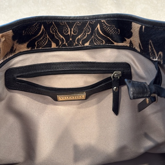 Valentina cowhide fur tote that measures approximately 18“ x 11“ x 5 1/2“ - Picture 2 of 8